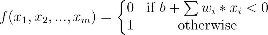 Perceptron Formula